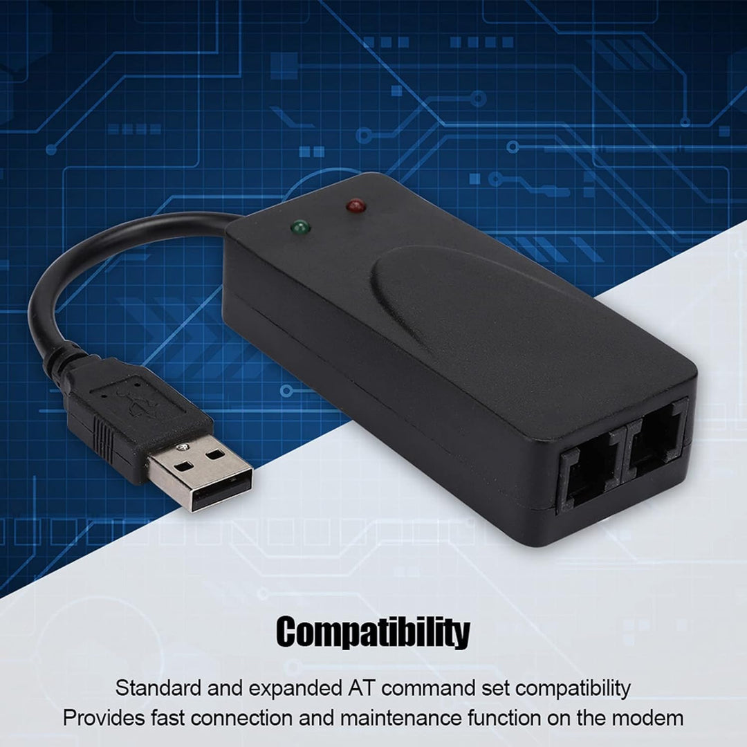 Normales DFÜ Modem, Faxmodem Dual Port USB2.0 56K Externer Modemtreiber für Win 7/Win 8/Win 10/Win X