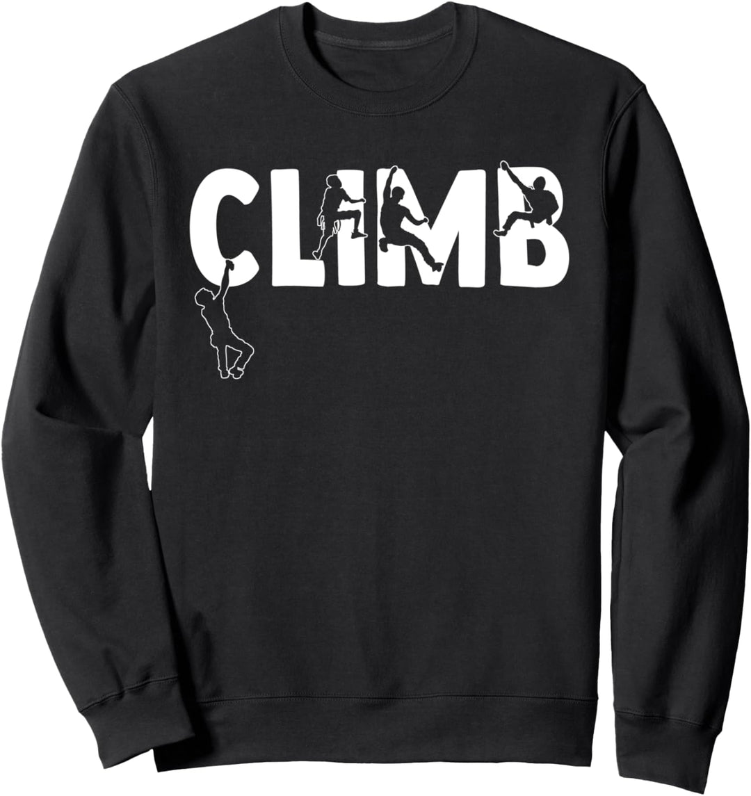 Vintage Climbing Bouldering Kletterer Fels Klettern Sweatshirt