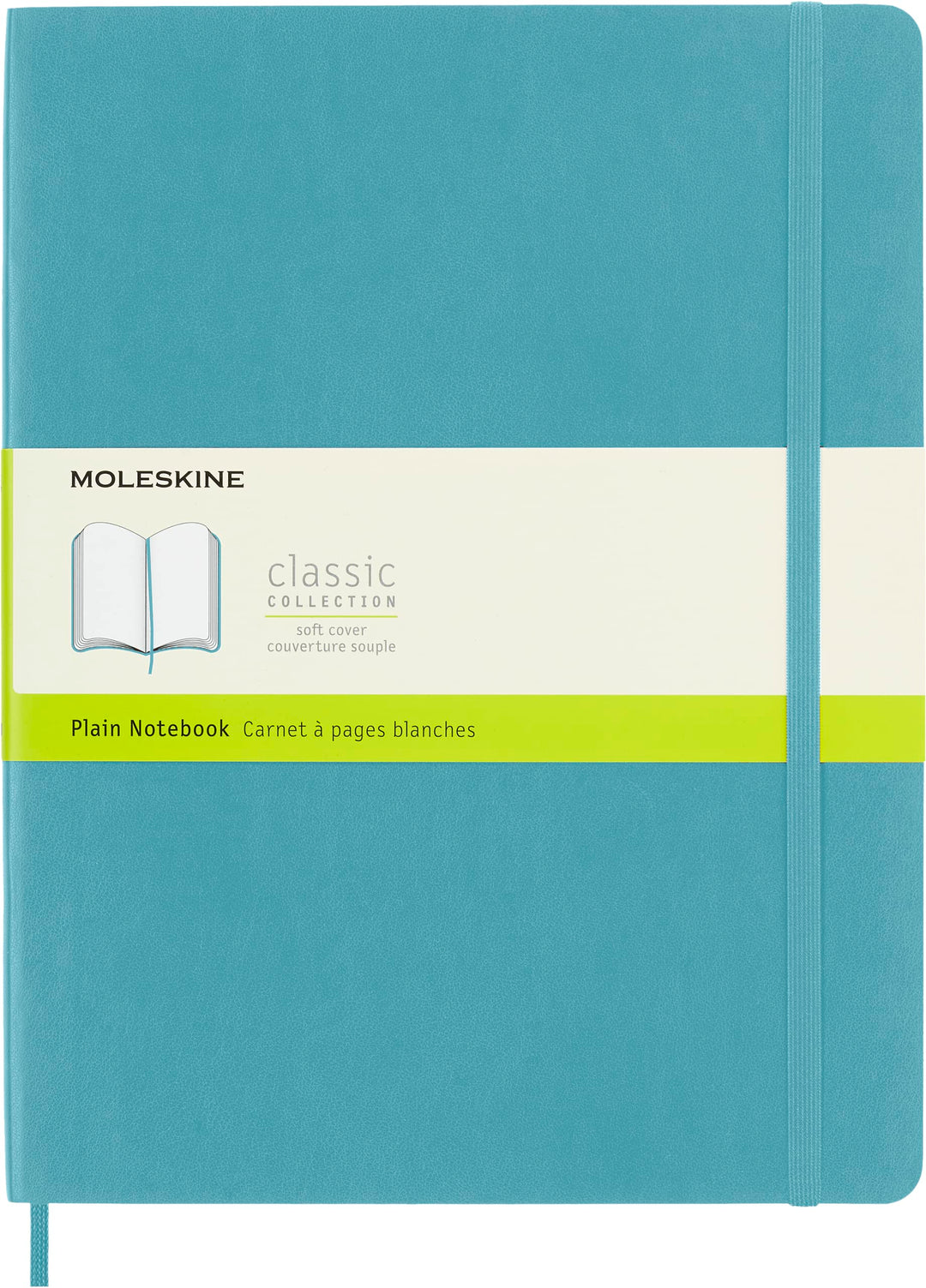 Moleskine Notizbuch, QP623B35 Xlarge, Leer, Soft Cover, Riff Blau X-Large Riff Blau, X-Large Riff Bl