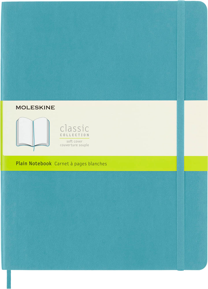 Moleskine Notizbuch, QP623B35 Xlarge, Leer, Soft Cover, Riff Blau X-Large Riff Blau, X-Large Riff Bl