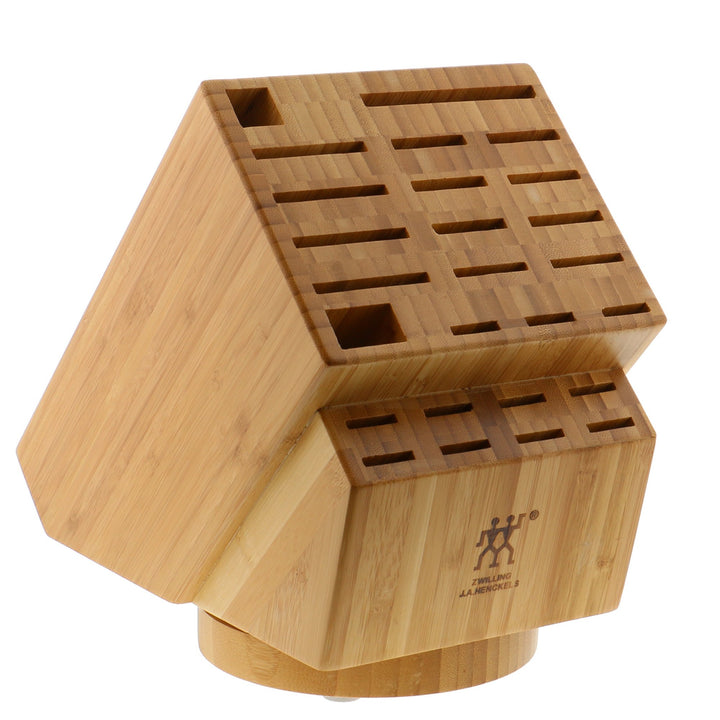ZWILLING 35101-840 Schwenkbarer Messerblock, Holz, Bambus
