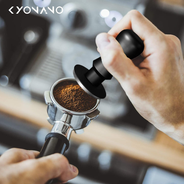 KYONANO Tamper 51mm, Kaffee Espresso Tamper, stilvoller Decent Force Tamper, auf 30 lbs Anpressdruck
