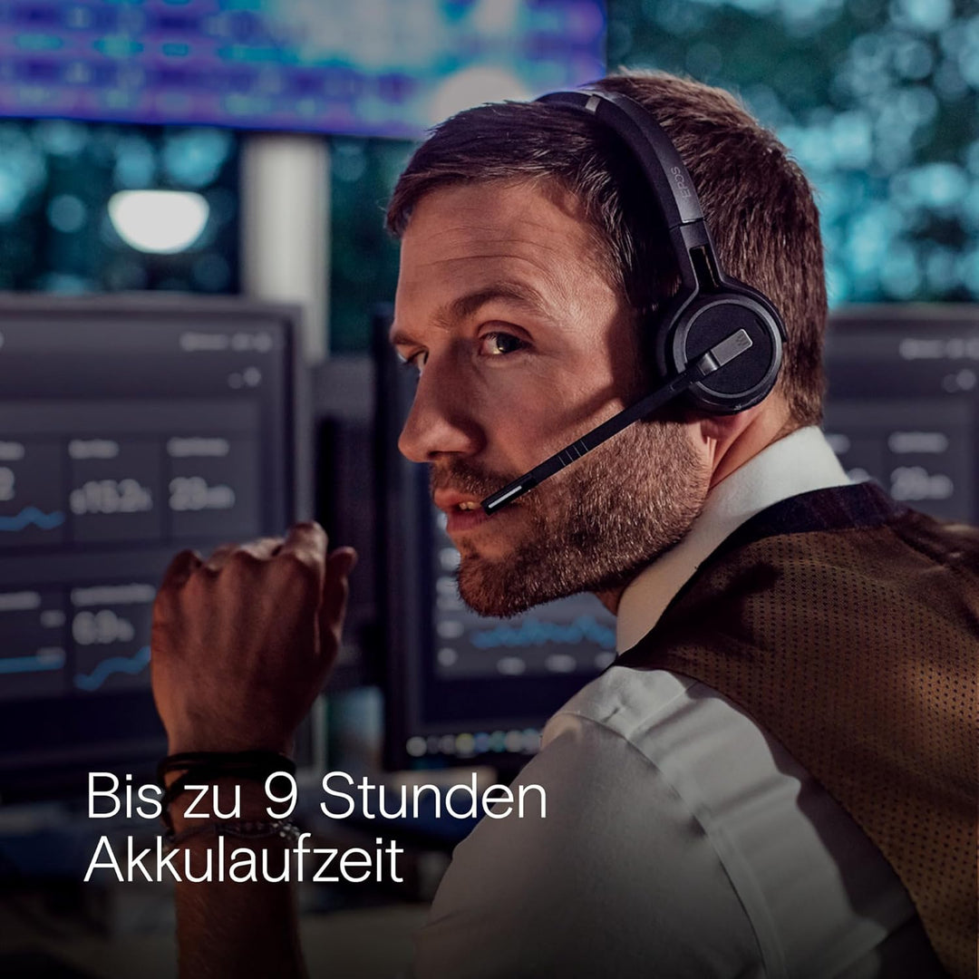 EPOS Impact SDW 10 HS Kabelloses DECT-Headset für Bürofachleute, Überlegene Klangqualität, Bequemes