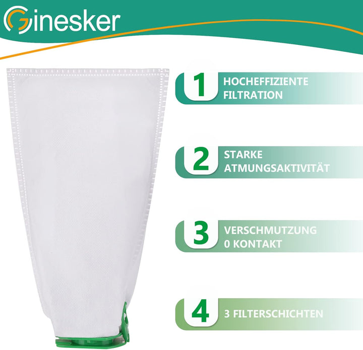 Staubsaugerbeutel für Vorwerk Kobold VB100 10 Stück Staubbeutel mit 2 Motorschutzfilter Filtertüten