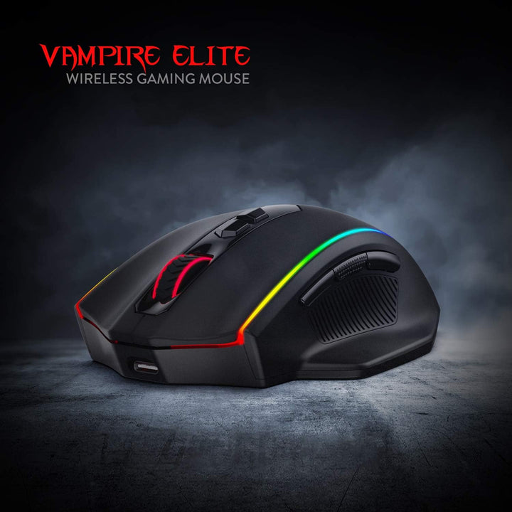 Redragon M686 Vampire Elite Kabellose Gaming Maus, 16000 DPI Kabelgebunde/Kabellose Maus mit Profess