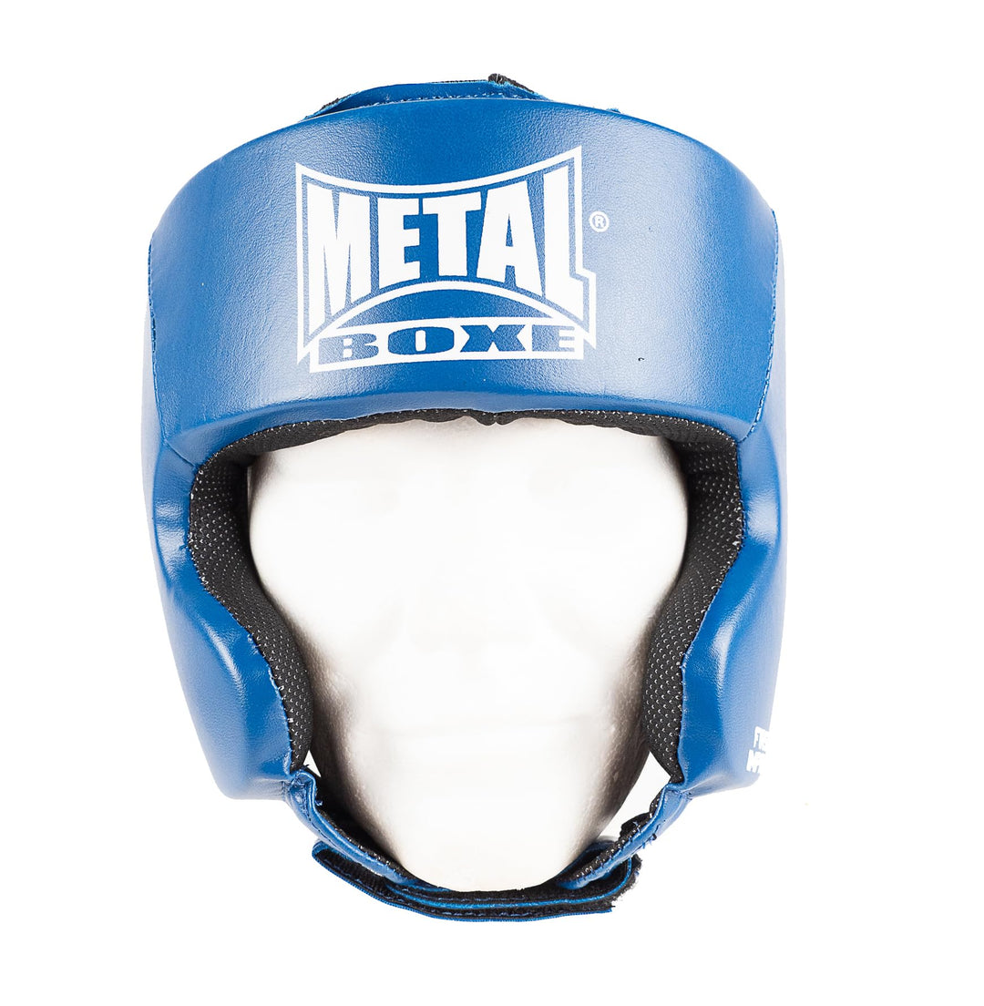 METAL BOXE MB117 Kopfschutz/Helm fürs Boxen/Kampfsport blau Kinder, blau Kinder