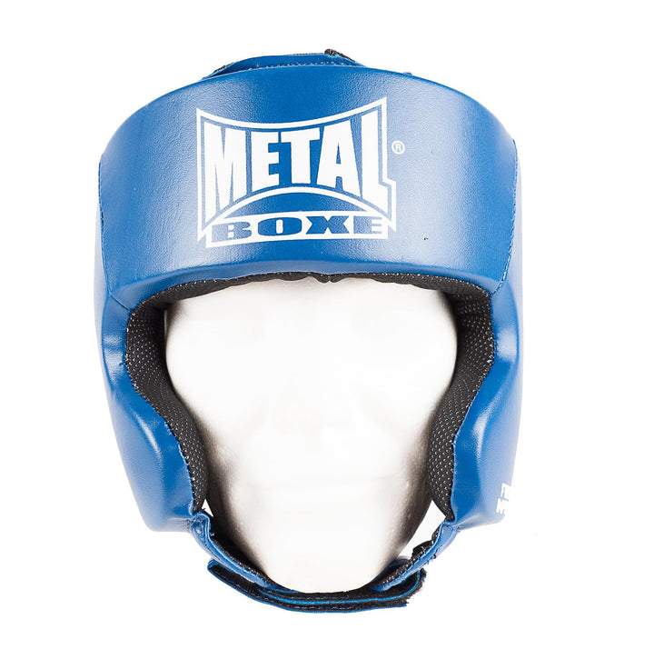 METAL BOXE MB117 Kopfschutz/Helm fürs Boxen/Kampfsport blau Kinder, blau Kinder