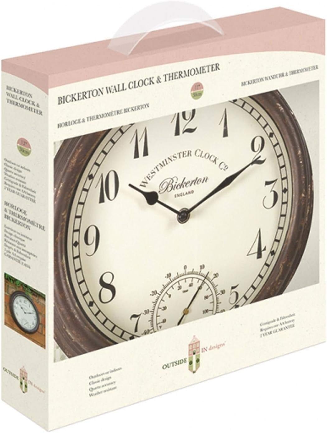 Smart Garden 5060000 – Uhr Bickerton Wall Clock 12 Single, Single