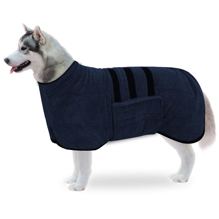 WUFANC Hunde Bademantel Aus Mikrofaser, Bademantel Hund Mit Extra Saugfähig Und Schnell Trocknend, K