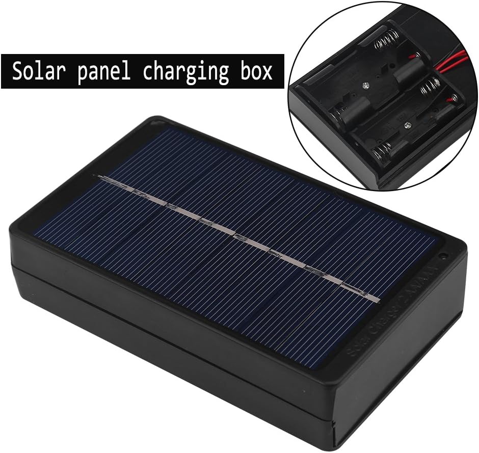 Solar Ladegerät Für AAA Akkus,Batterieladegerät+Solar,AAA Batterien Solar Laden,Solarladegerät Für B