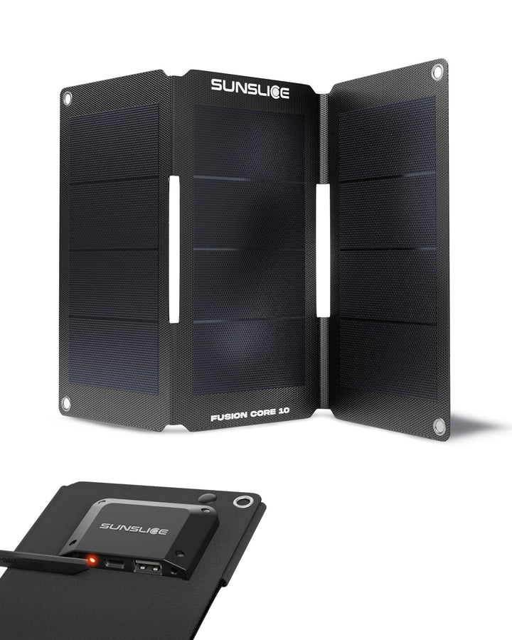 Solar Ladegerät Outdoor 10W – Tragbares faltbares Solarpanel mit USB-A & USB-C – Solarcharger leicht