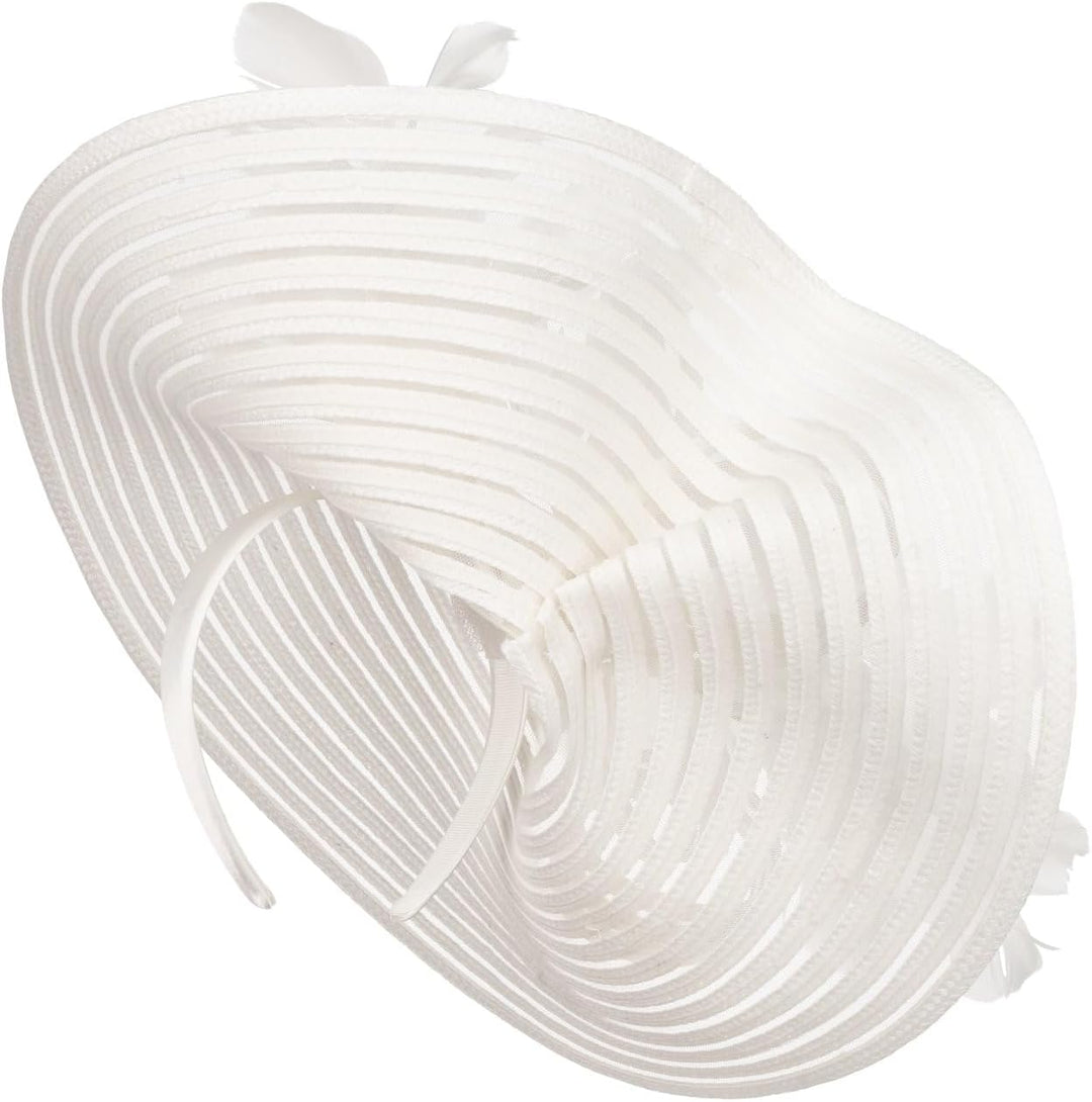 McBURN Dalenia Large Plate Fascinator Haarschmuck Kopfschmuck Damen - Made in Italy Frühling-Sommer