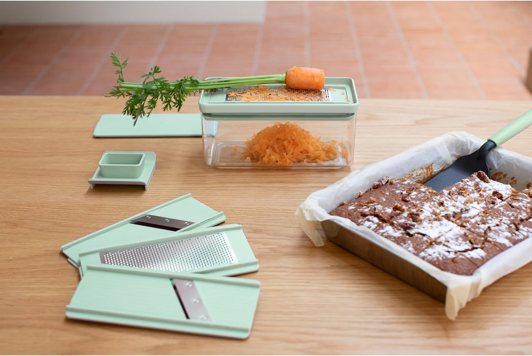 Brabantia Tasty+ Hobel- und Reibe-Set, Jadegrün