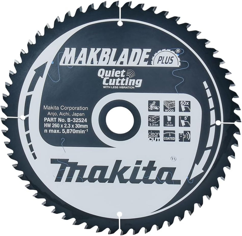 Makita Makblade+ Saegeblatt, 260 x 30 mm, 60Z, B-32524