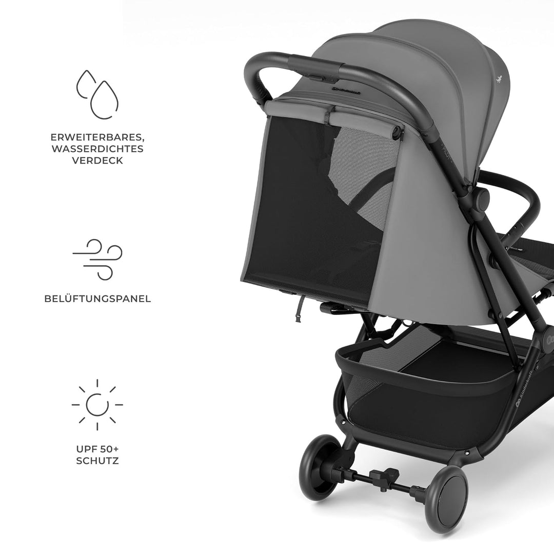 Kinderkraft PILOT 2 Kinderwagen, Liegebuggy, Sportwagen, Innovatives Klappsystem, Kleine Masse nach