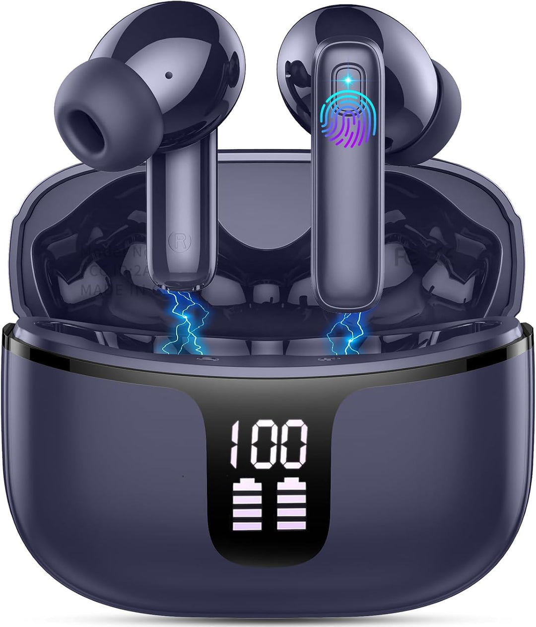 Bluetooth Kopfhörer, In Ear Kopfhörer Kabellos Bluetooth 5.4, Tiefer Bass 6D-Stereo Ear Buds, 50 Std
