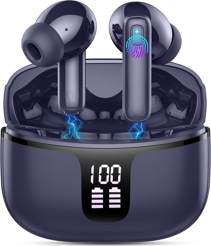 Bluetooth Kopfhörer, In Ear Kopfhörer Kabellos Bluetooth 5.4, Tiefer Bass 6D-Stereo Ear Buds, 50 Std