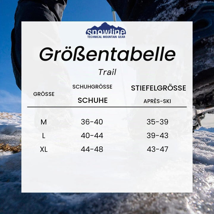 Snowline Unisex – Erwachsene Chainsen Trail Schuhkette XL Silber, XL Silber