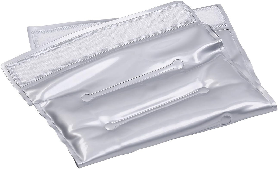 infactory Getränke Kühler: 8er-Set Flaschenkühler, Ø 75-86 mm, Klettverschluss, Kühl-/Wärme-Gel (Küh