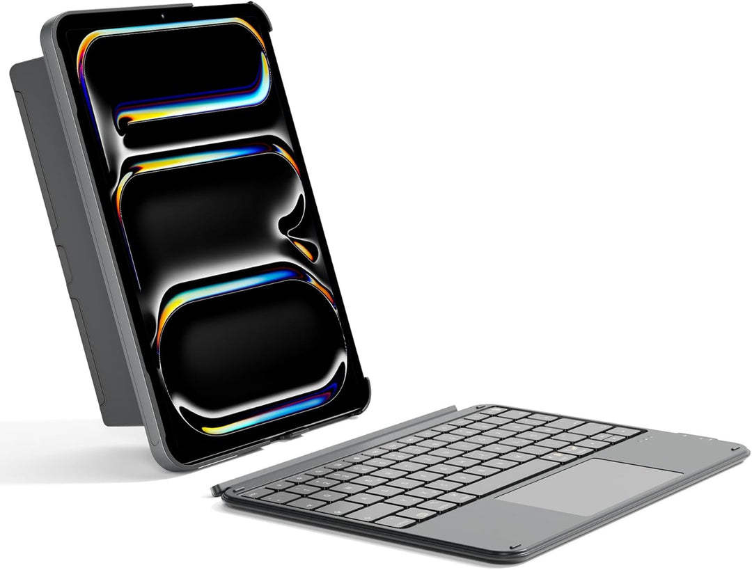 Inateck Hülle mit Tastatur für iPad Pro 11 2024, ACE Touch Ultraleichte Tastatur Abnehmbar, mit Touc