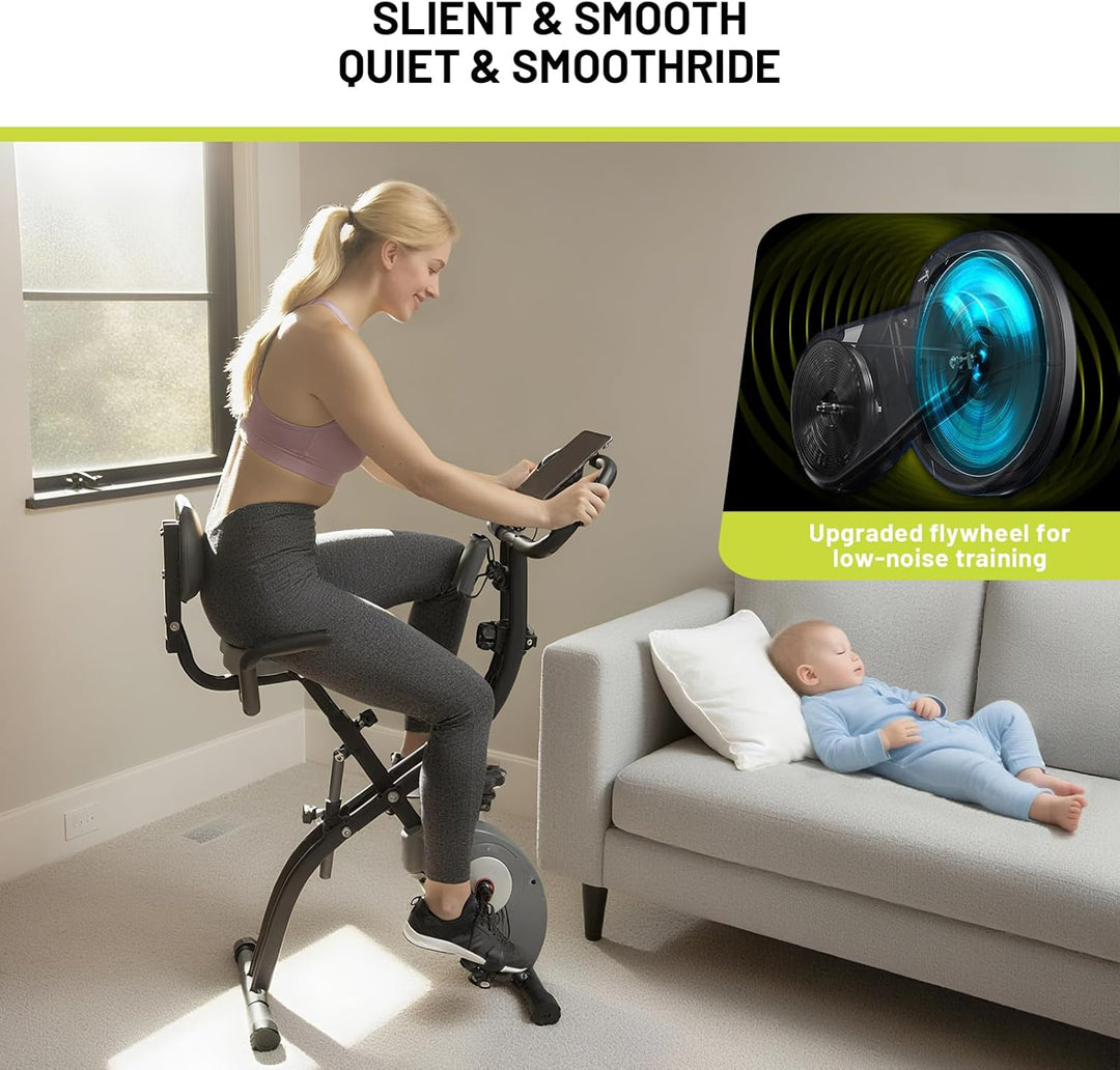 ATIVAFIT X-Bike Sport Fitnessfahrrad für Heimtrainer Fitnessbike für Ober-Und Unterkörper x-Bike mit