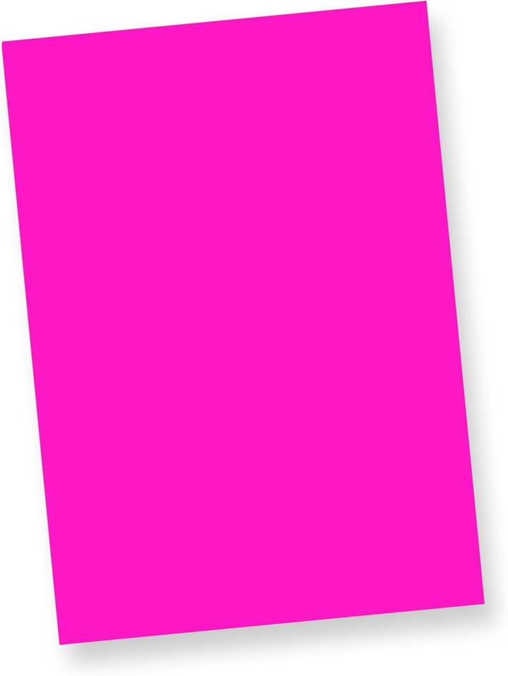 TATMOTIVE Neonpapier NEON DIN A4, 80 g/qm farbiges Briefpapier, Leuchtpapier, 500 Blatt - Pink, 500