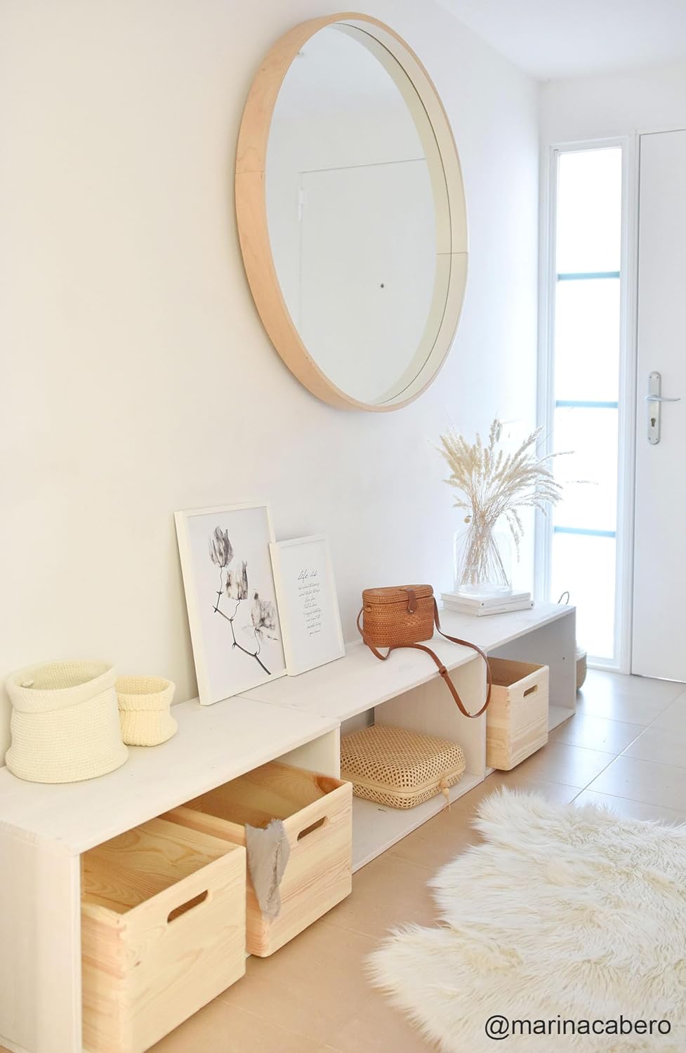 ASTIGARRAGA KIT LINE Dinamic Rechteckiges modulares Regal mit Ablage, Kiefernholz, 36,2 x 70,8 x 33