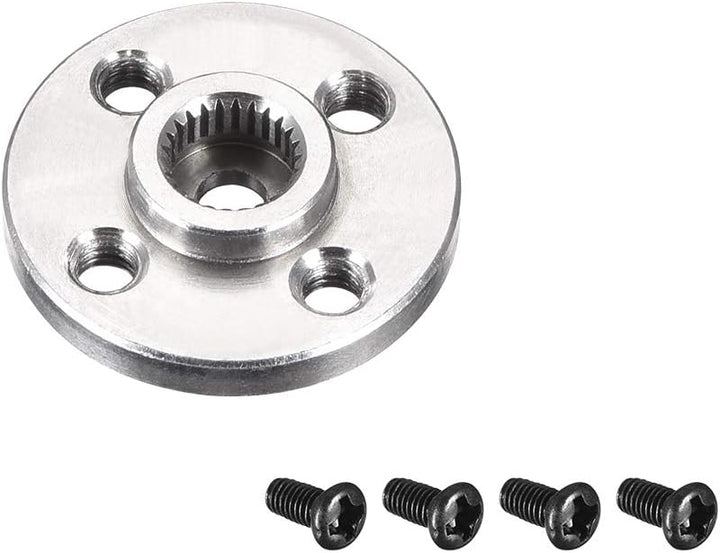 sourcing map 10Stk. Servo Arm Horn Aluminium 25T MG996 Silber