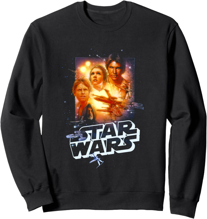 Star Wars Vintage Group Collage Poster Sweatshirt