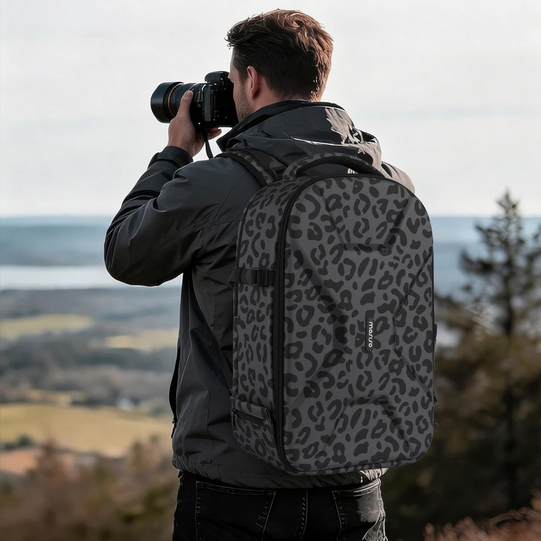 MOSISO Kamerarucksack, DSLR-/SLR-/Spiegellose Kameratasche, mit Fach für 15-16 Zoll Laptops, Stativh