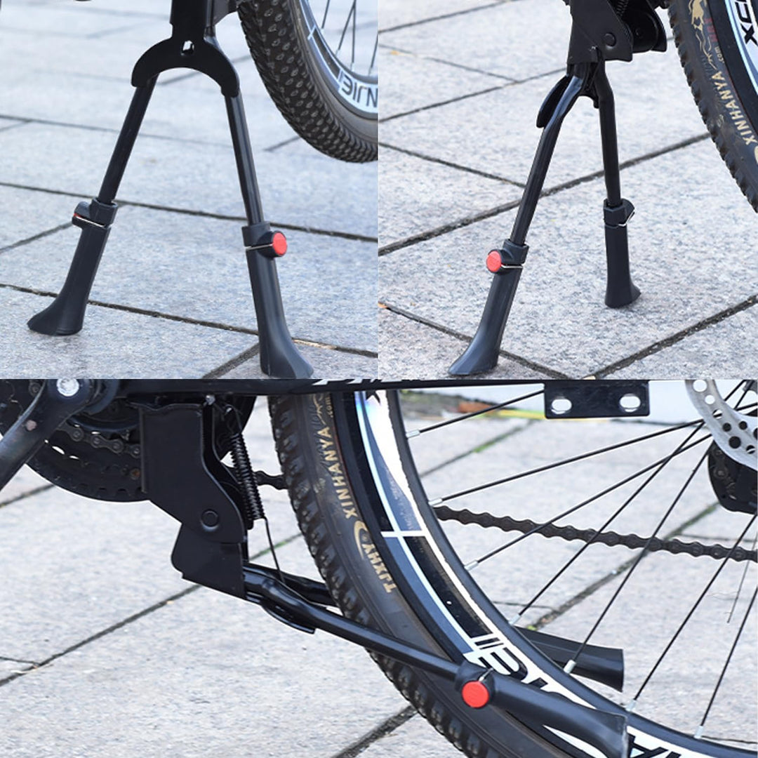 Zweibein Fahradständer Doppelständer Zweibeinständer - 1 Stück, Schwarz, Fahrrad Einstellbar Ständer