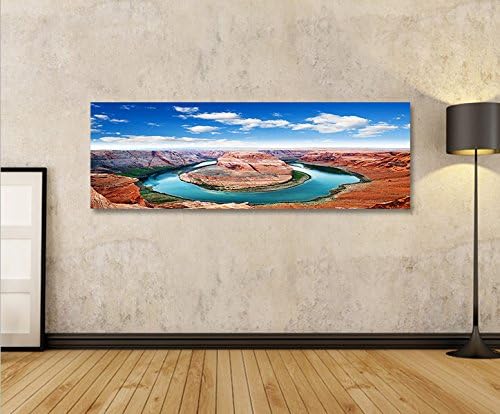 islandburner Bild Bilder auf Leinwand Grand Canyon V2 USA Arizona Horseshoe Bend Panorama XXL Poster