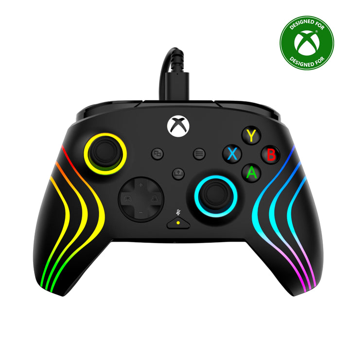Turtle Beach Afterglow Wave Controller Schwarz Wired RGB Gaming Controller – Lizenziert für Xbox Ser