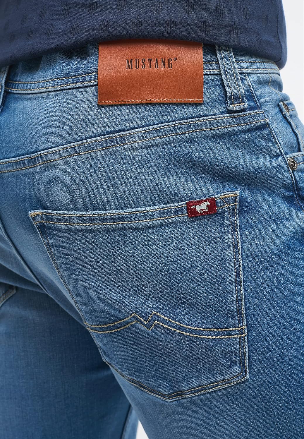 MUSTANG Herren Style Vegas Jeans 28 Slim Lang Blau, 28 Slim Lang Blau