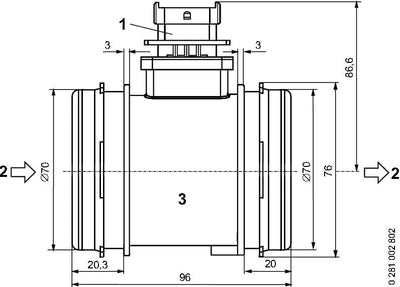 Bosch 0281002802 - Luftmassenmesser