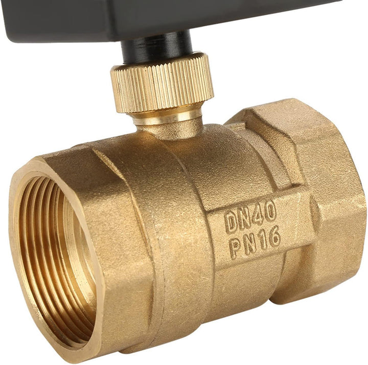 G1-1/2 "DC 24 V DN40 Motorisierte Kugelhahn 2 Way 3 Draht Messing Motorisierte Kugelhahn Elektrische