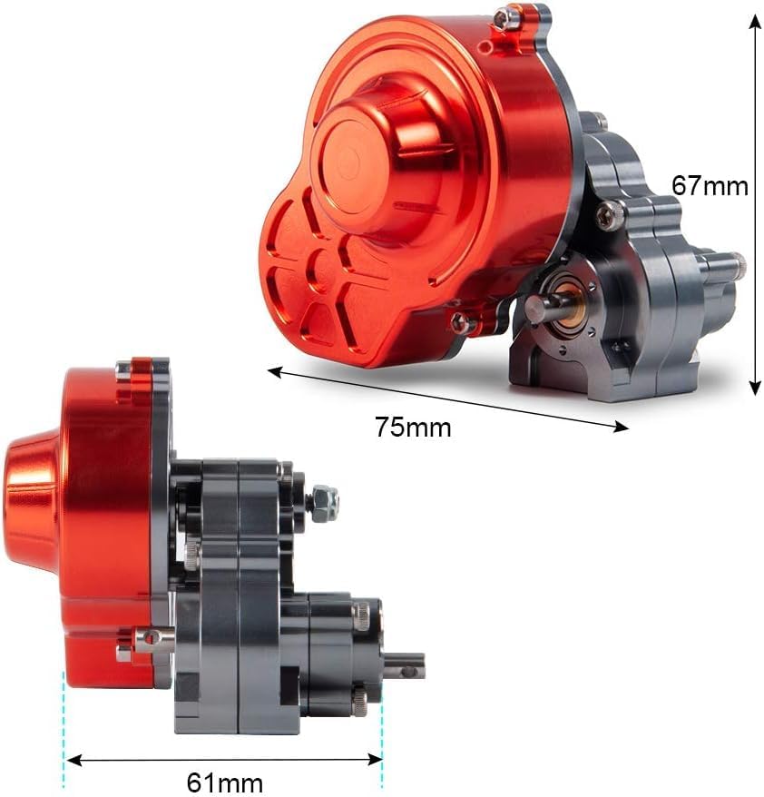 RC Car Gear Metall RC Center Gear Box für AX10 SCX10 1/10 RC Crawler Car Bearing Parts Upgrade Zubeh