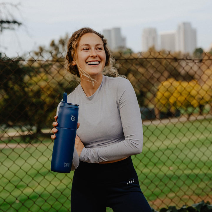 bottlebottle BOTTLE BOTTLE Isolierte Wasserflasche Edelstahl 32oz(946ml) mit Strohhalm Griff für Spo