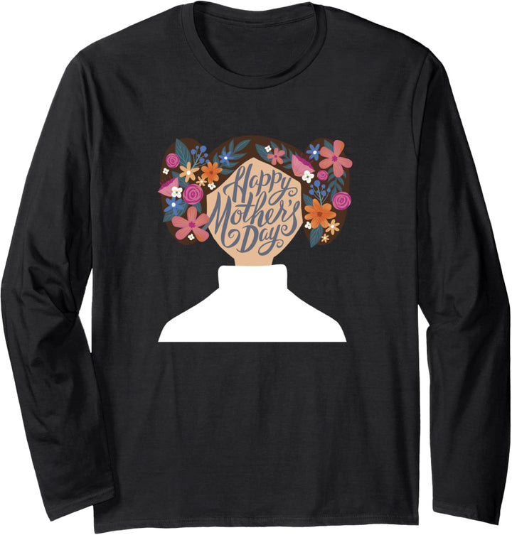 Star Wars Princess Leia Happy Muttertag Head Fill Langarmshirt
