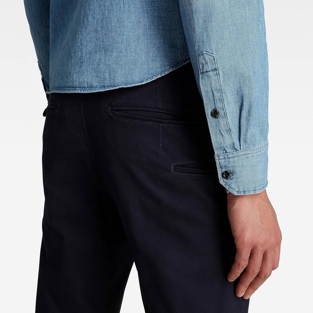 G-STAR RAW Herren Vetar Slim Chino 26W / 30L Blau (Mazarine Blue D14027-c072-4213), 26W / 30L Blau (