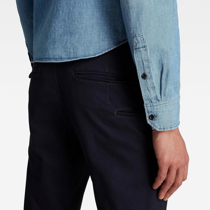 G-STAR RAW Herren Vetar Slim Chino 26W / 30L Blau (Mazarine Blue D14027-c072-4213), 26W / 30L Blau (