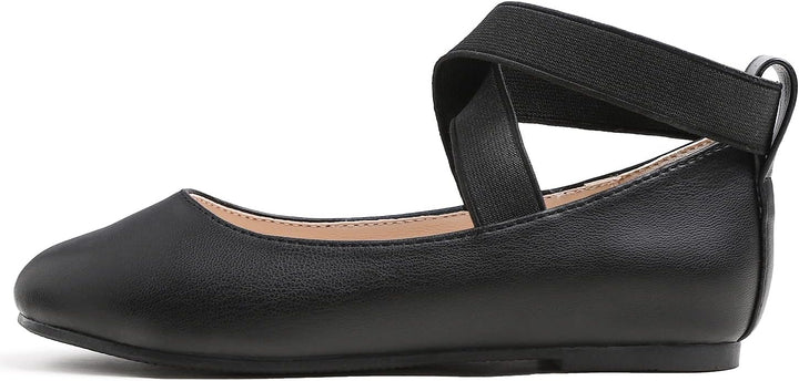 Feversole Girls Cute Belt Dress, Mädchen süsses Kleid Mary Jane Schuhe weiche Party Urlaub Ballerina