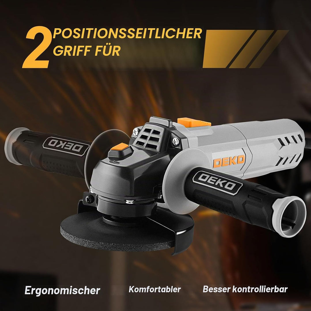 Winkelschleifer: DEKOPRO 115mm 750W Corded Electric Trennschleifer für Schneiden,Polieren und Schlei