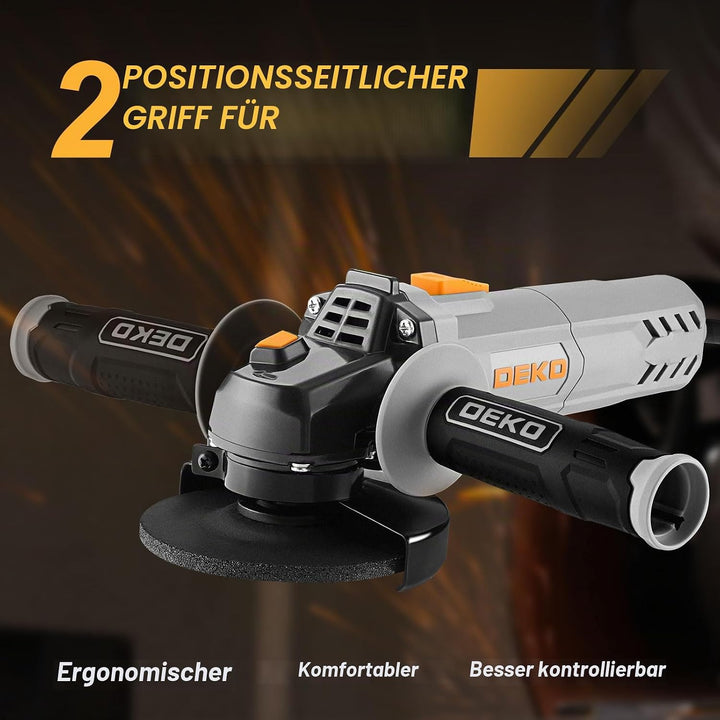 Winkelschleifer: DEKOPRO 115mm 750W Corded Electric Trennschleifer für Schneiden,Polieren und Schlei