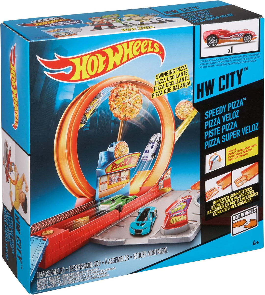 Hot Wheels City Deluxe Play Set - Speedy Pizza (Bgj05)