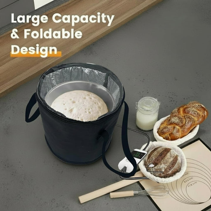 Brot Gärbox Sauerteig mit Heizung Faltbare Brot Gärschrank Einstellbare Temperatur und Timer, Natto,