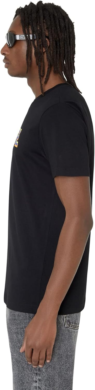Diesel Herren T-Shirt XXS 9xx-0 Grai, XXS 9xx-0 Grai