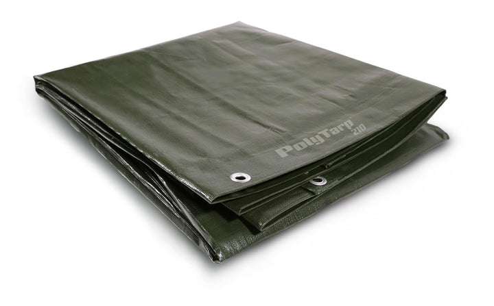 PolyTarp PE-Abdeckplane - Gewebeplane - 210 g/m² - grün 6,0 m x 8,0 m 6m x 8m, 6m x 8m