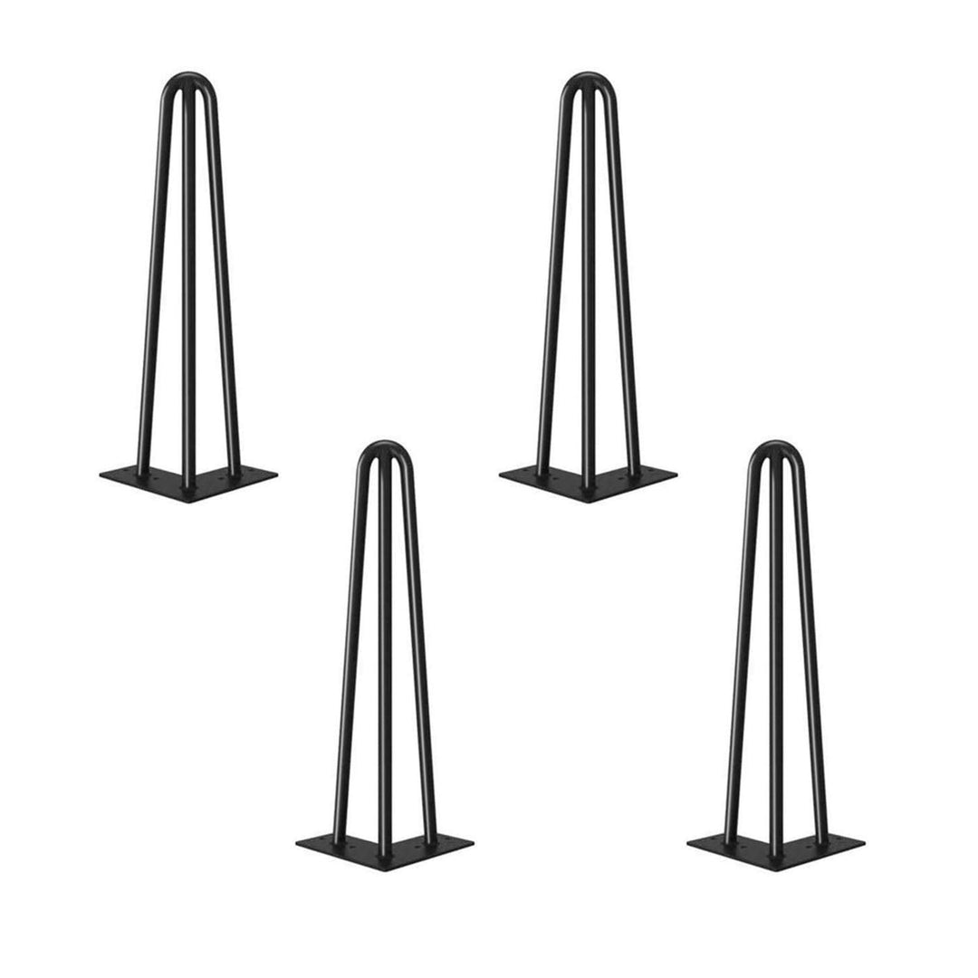 Haarnadel Tischbein 4x Hairpin Leg Möbelbein Haarnadelbeine aus Metall Tischzubehör DIY für Esstisch