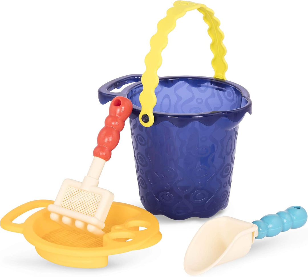 B. toys Sandspielzeug 10 Teile Grosser Kipplaster mit Eimer – Sandkasten Spielzeug, Strand, Spielpla